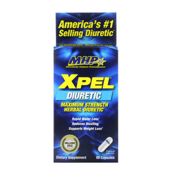 MHP, XPEL, Maximum Strength Herbal Diuretic, 80 Capsules