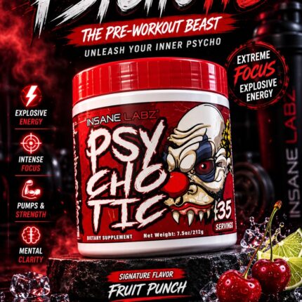 Insane Labz Psychotic Pre-Workout – 35 Servings