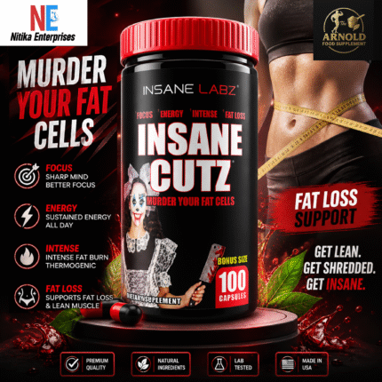 Insane Labz Insane Cutz Intense Fat Burner for Men and Women 100 Caps