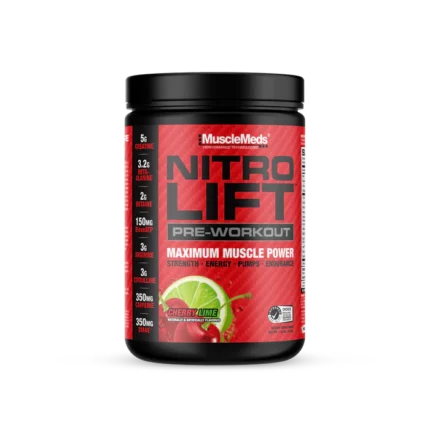 Musclemeds Nitro Lift – Pre-workout – Strength + Performance 40/20 Serving