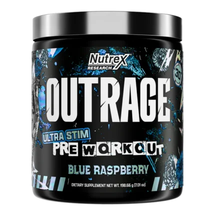 Nutrex Outrage Ultra Stim Pre-Workout: Energy, Focus & Power 30 Serving
