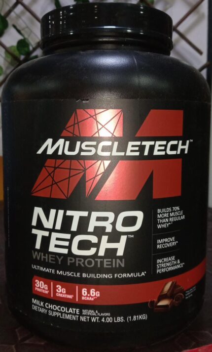 MUSCLETECH NITROTECH WHEY PROTEIN 4 LBS