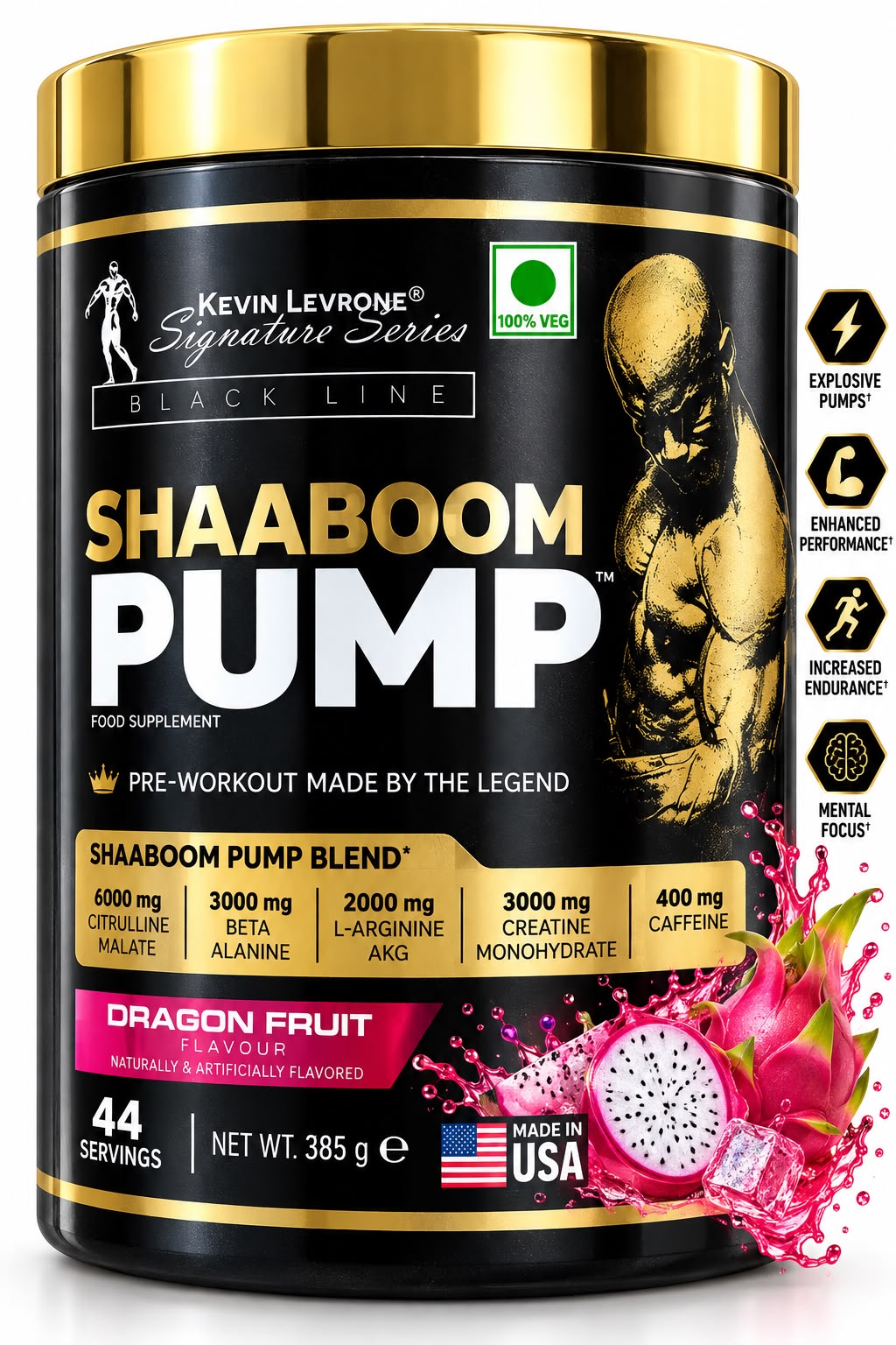 Kevin Levrone Shaaboom Pump, Pre-workout, 385g (44 Servings) Kevin Levrone Shaaboom Pump, Pre-workout, 385g (44 Servings)