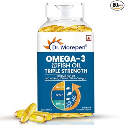 Dr. Morepen Triple Strength Omega 3 Fish Oil 1250mg Softgel