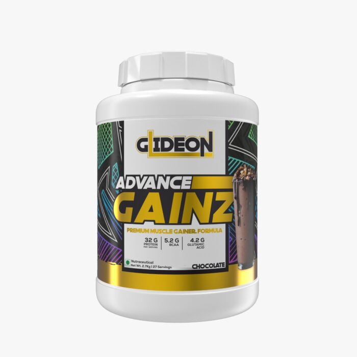 GLIDEON ADVANCE GAINZ MUSCLE GAINER 2.7 KG 27 SERVINGS