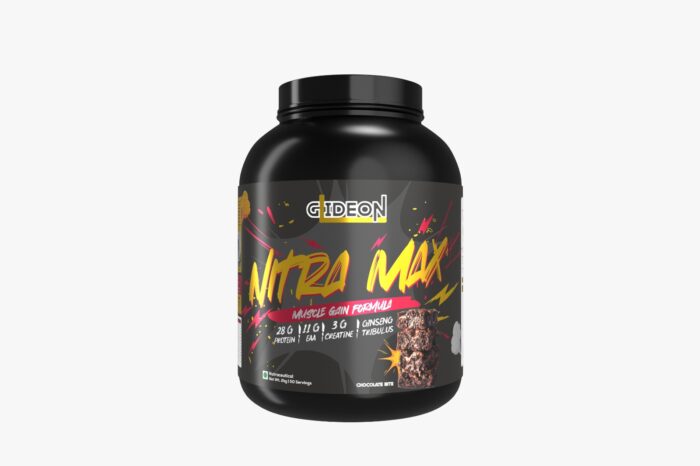 GLIDEON NITRA MAX MUSCLE GAIN FORMULA 2 KG 50 SERVINGS