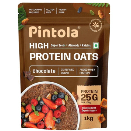 PINTOLA 25g High Protein Oats 1kg, Dark Chocolate