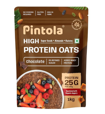 PINTOLA 25g High Protein Oats 1kg, Dark Chocolate