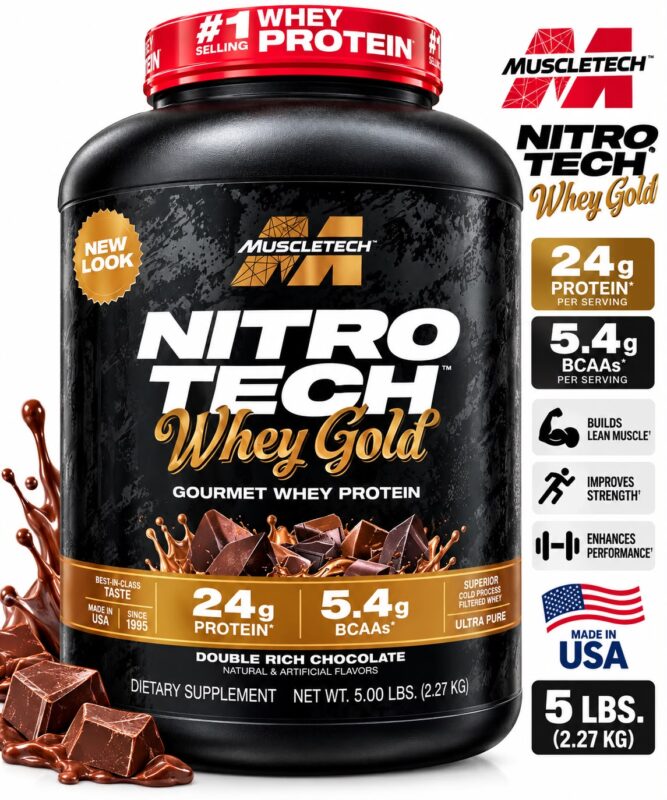 MuscleTech, Nitro-Tech™ Whey Gold, Choclate, 5.02 lbs (2.28 kg) By MuscleTech