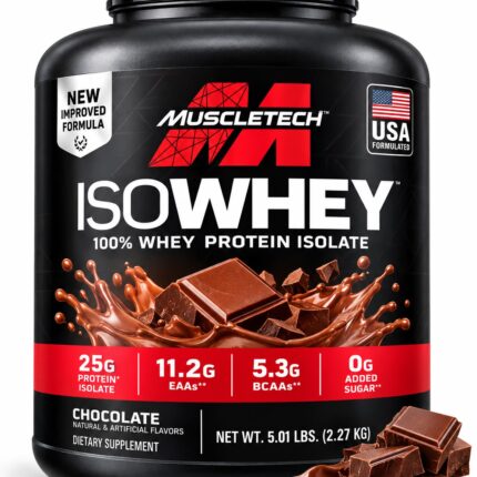 MUSCLETECH ISOWHEY 100% WHEY PROTEIN ISOLATE 5.01 LBS (2.27 KG)