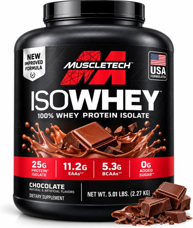 MUSCLETECH ISOWHEY 100% WHEY PROTEIN ISOLATE 5.01 LBS (2.27 KG)