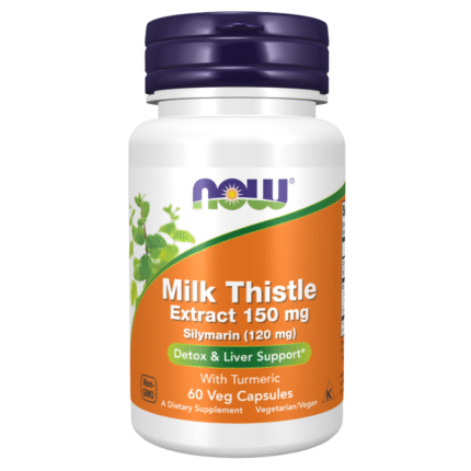 NOW FOOD 60 Veg capsules MILK THISTLE EXTRACT 150MG SILYMARIN 120MG  DETOX & LIVER SUPPORT