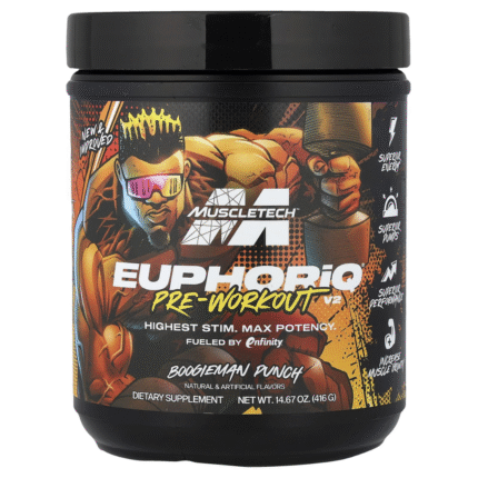 MuscleTech, EuphoriQ® Pre-Workout V2, Boogieman Punch, 14.67 oz (416 g)