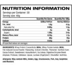 nutrition information