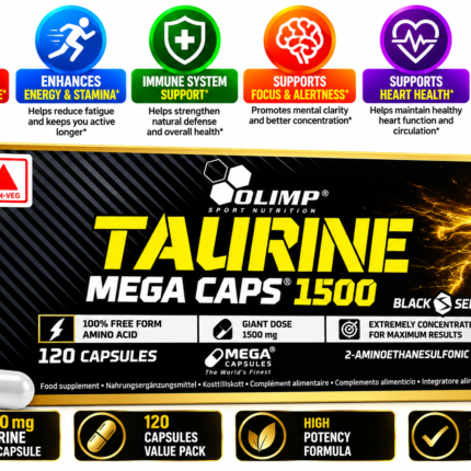 Olimp Taurine Mega Caps 1500 Black Series 120 Capsules