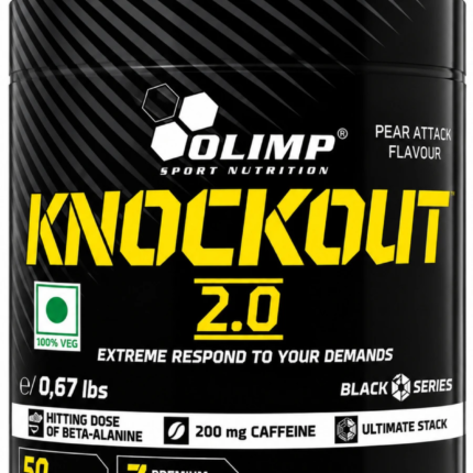 Olimp Knockout 2.0 Pre Workout 305g | 200mg Caffeine | 50 Servings | Cola Blast