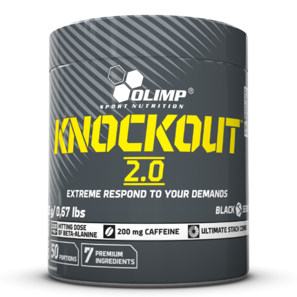 Olimp Knockout 2.0 Pre Workout 305g | 200mg Caffeine | 50 Servings | Cola Blast