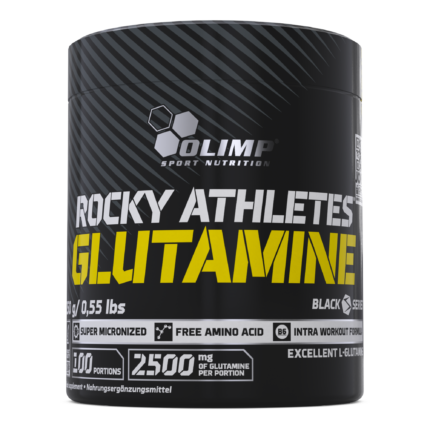 Olimp Rocky Athletes Glutamine 250g | L-Glutamine Powder | 100 Servings