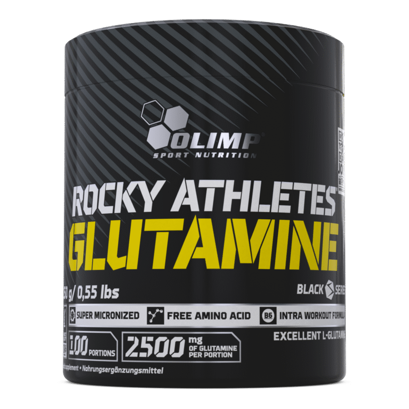 Olimp Rocky Athletes Glutamine 250g Black Series L-Glutamine Powder 100 Servings