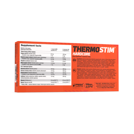 Olimp Thermo Stim Hardcore Black Series 60 Capsules Thermogenic Supplement