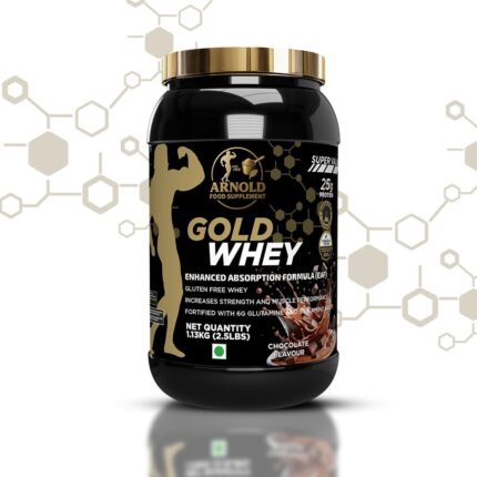 Arnold Gold Whey Protein chocolate flavour premium 24g protein/ 1kg (2.2LBS)
