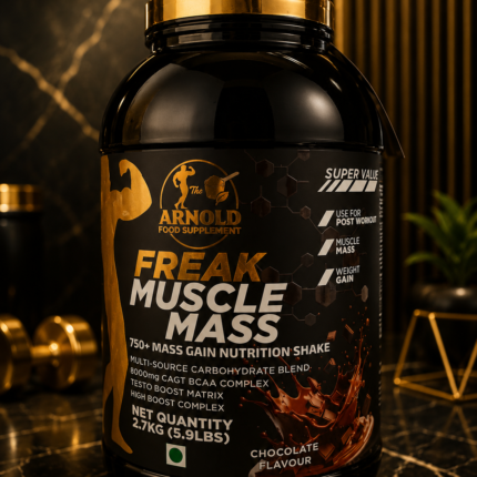Freak Muscle Mass Gainer – 2.7KG Chocolate Flavour | High-Calorie Weight Gainer by Arnold Food Supplement