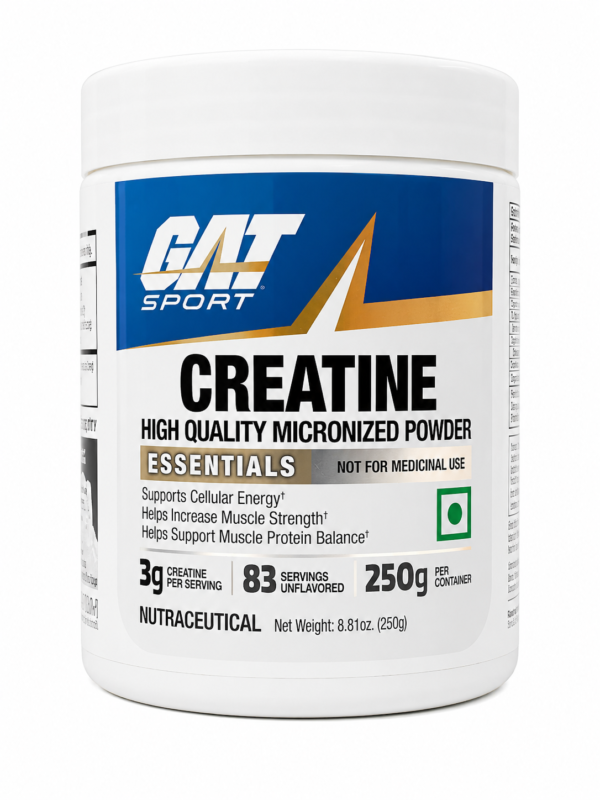 GAT Sport Creatine Monohydrate 250g 83 Servings Unflavored Powder