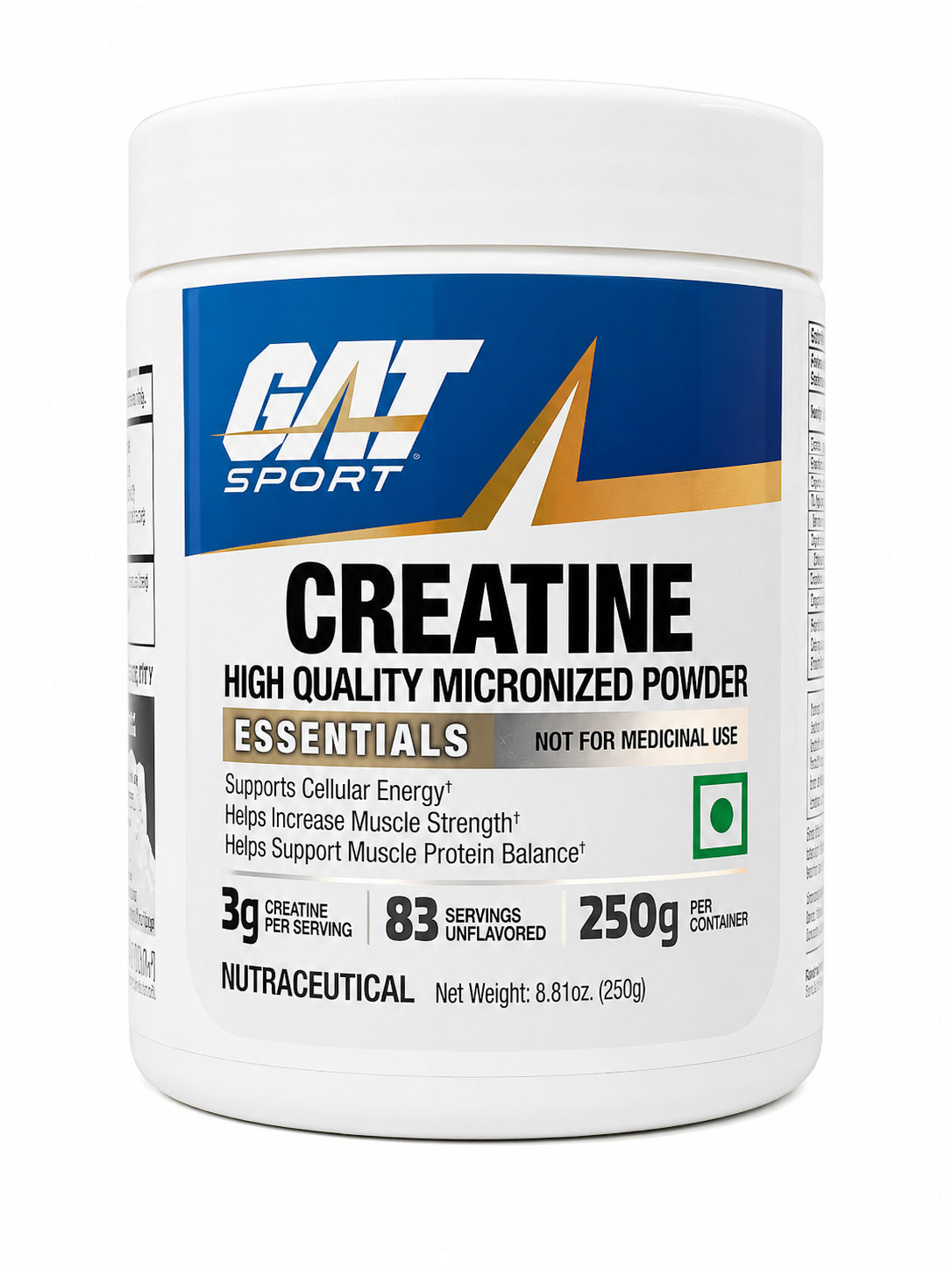 GAT Sport Creatine Monohydrate 250g – 83 Servings | Buy Online GAT Sport Creatine Monohydrate 250g – 83 Servings | Buy Online