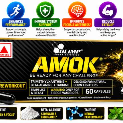 OLIMP AMOK 60 capsules PRE WORKOUT