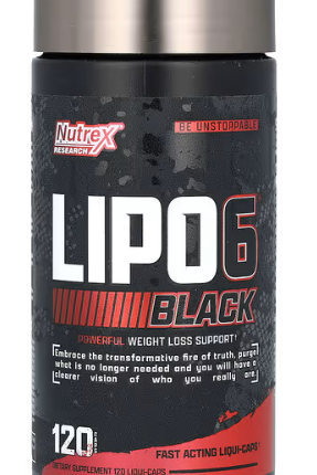 Lipo 6 Black Fat Burner – Powerful Weight Loss | 120 Caps