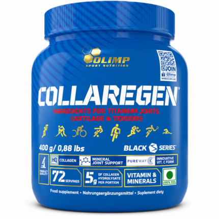 Olimp Collaregen Black Series – 400g | Collagen Joint Support Supplement