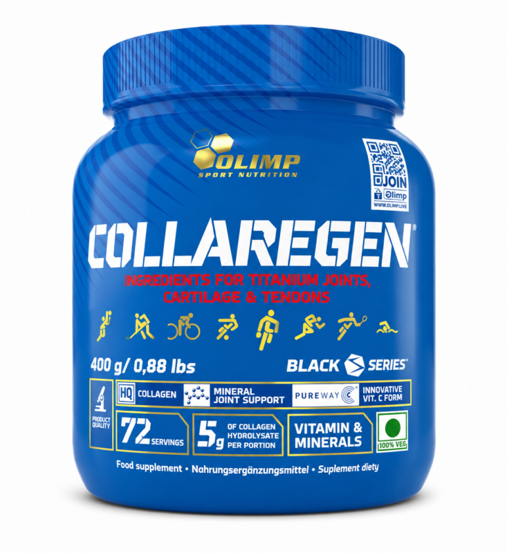 Olimp Collaregen Black Series – 400g | Collagen Joint Support Supplement