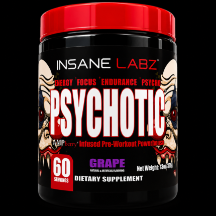 Labz Psychotic Pre-Workout 60 Servings Grape Flavor | Insane Labz Psychotic Supplement