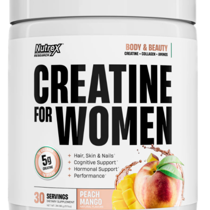 Nutrex Research Creatine For Women – Peach Mango (30 Servings, 314.98g) – Body & Beauty Formula
