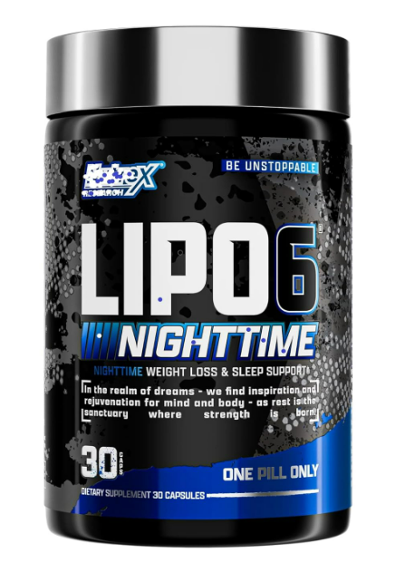 Nutrex Research Lipo-6® Nighttime – Nighttime Weight Loss & Sleep Support (30 Capsules)