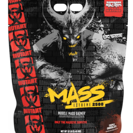 MUTANT MASS® EXTREME 2500 – Triple Chocolate (12 lbs / 5.45 kg) – Hardcore Muscle Mass Gainer