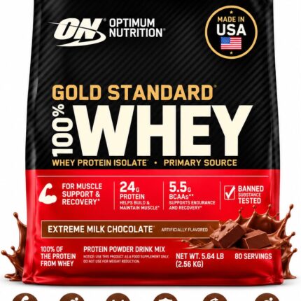 OPTIMUM NUTRITION GOLD STANDARD WHEY (5,64 LBS 2.56KG) 80 SERVINGS